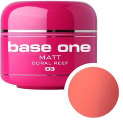 Base One Gel UV color Base One, Matt, coral reef 03, 5 g