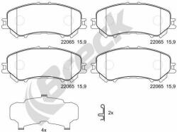 BRECK set placute frana, frana disc BRECK 22065 00 701 10 (22065 00 701 10)
