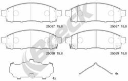 BRECK set placute frana, frana disc BRECK 25087 00 701 00 (25087 00 701 00)