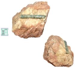 Cristal Natural Acvamarin in Feldspat - Neregulat - 110x91x76 mm - Unicat