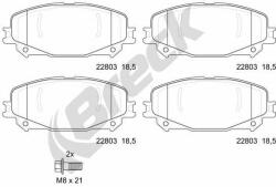 BRECK set placute frana, frana disc BRECK 22803 00 701 00 - automobilus