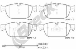 BRECK set placute frana, frana disc BRECK 25069 00 701 00 - automobilus