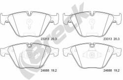 BRECK set placute frana, frana disc BRECK 24688 00 551 10 - automobilus