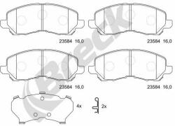 BRECK set placute frana, frana disc BRECK 23584 00 701 00 - automobilus