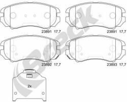BRECK set placute frana, frana disc BRECK 23891 00 701 10 (23891 00 701 10)