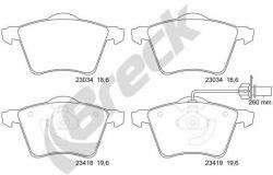 BRECK set placute frana, frana disc BRECK 23418 00 703 10 - automobilus