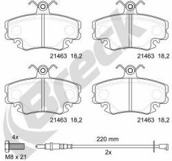 BRECK set placute frana, frana disc BRECK 21463 00 702 10 (21463 00 702 10)