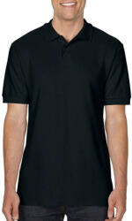 Gildan Férfi Galléros póló Rövid ujjú Gildan Softstyle Adult Double Pique Polo - M, Fekete