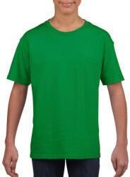 Gildan Gyerek póló Rövid ujjú Gildan Softstyle Youth T-Shirt - S (110/116), Ír zöld