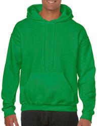 Gildan Uniszex Pulóver Kapucnis Hosszú ujjú Gildan Heavy Blend Hooded Sweat - L, Ír zöld