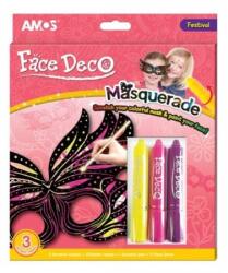 AMOS Arcfesték készlet AMOS Masquerade 3 szín, pasztel színek
