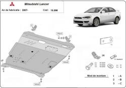 Scut Protection Mitsubishi Lancer 2007-2017 - Acél Motorvédő lemez