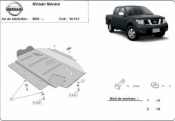 Scut Protection Nissan Navara, 2005-2015 - Acél Motorvédő lemez