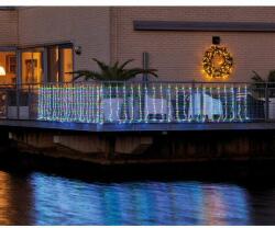 Lumineo LED balkon fényfüggöny vízesés hatás színes 4x1m (420 LED) (40101228)