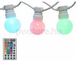 Lumineo LED sorolható party fényfüzér színváltó 9, 5 m, 20 LED, távirányítóval (40101374)