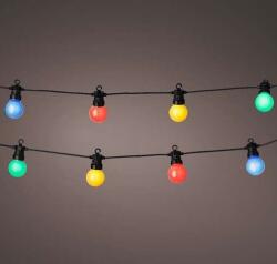 Lumineo LED sorolható fényfüzér gömb izzókkal 9, 5 m (20 gömb, 100 LED) színes (40101366)