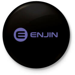 printfashion ENJ Logo 2 - Kitűző, hűtőmágnes - Fekete (6039100)