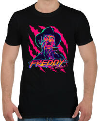 printfashion Freddy Krueger - Férfi póló - Fekete (1828187)