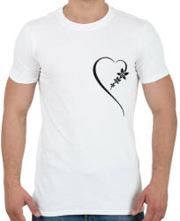 printfashion Maori szív - Férfi póló - Fehér (6005614)