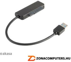 Akasa AK-AU3-07BK USB3.1(Type-A) gen1 to S-ATA SSD HDD átalakító adapter