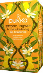Pukka Herbs Citrom - Gyömbér - Manukaméz bio gyógynövény tea 20 filter