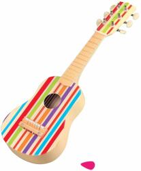 Lelin Instrument muzical din lemn Lelin - Chitara, dungi colorate (L20032)