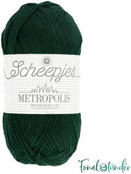 Scheepjes Metropolis 016 Karachi - sötétzöld gyapjú fonal