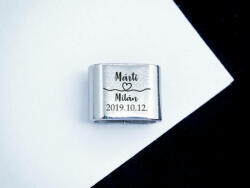 R. M. ékszer Mindig veled egyedi MoMents acél medál (16174RM)