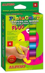  Creioane Tempera fluorescente, 6 culori/cutie, ALPINO PintaColor