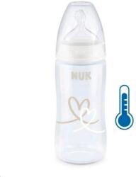 Nuk FC+Temperature Control cumisüveg 300 ml BOX-Flow Control szívófej white - babyboxstore