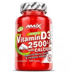 Amix Nutrition Vitamina D3 2500 UI cu calciu 250mg / 120 Caps