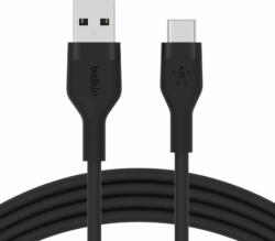 Belkin Flex USB-A apa - USB-C apa 2.0 Adat és töltő kábel (1m) (CAB008BT1MBK)