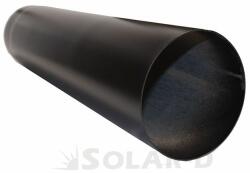 Kazi Kazán TOTYA Füstcső acél 200/1000 mm, Fekete - KAZI (SLD-1605) - solar-d