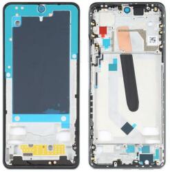  tel-szalk-19297973 Xiaomi Redmi K40 / K40 Pro / K40 Pro plus / Mi 11i / Poco F3 ezüst középső keret (tel-szalk-19297973)