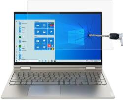 Temp-glass631273659 Lenovo Yoga C740 Karcálló, ütésálló kijelzővédő üvegfólia, 9H tempered glass, törlőkendővel (Temp-glass631273659)