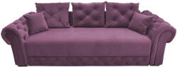 MobAmbient Canapea extensibilă 3 locuri și ladă depozitare, tapițerie roz pastel - model BETYS