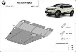Scut Protection Renault Captur, 2013-2019 - Acél Motorvédő lemez
