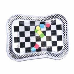  Felfújható vízszőnyeg kontrasztos fekete-fehér sakktábla mintával 65 cm x 50 cm