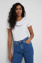 Pepe Jeans t-shirt New Virginia Ss N női, fehér - fehér XXS