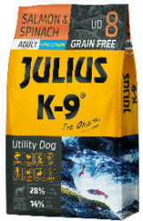 Julius-K9 Julius K-9 10kg UD8 Utility Dog Hypoallergenic Salmon, spinach Adult (lazac, spenót) száraztáp - Felnőtt kutyák részére