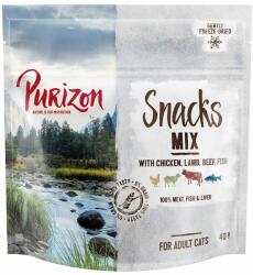 Purizon 3x40g Purizon snack mix - gabonamentes jutalomfalat macskáknak vegyes csomagban