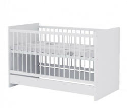  Baby Shop Basic 70×140-es átalakítható babaágy - bordázott fehér - babyshopkaposvar