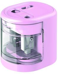 Rapesco Hegyező, kétlyukú, asztali, elemes, USB töltővel, RAPESCOPS12-USB, világos rózsaszín (1446.00)