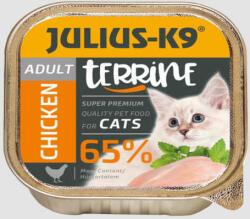  Julius-K9 Cat Terrine Adult Chicken nedveseledel (16 x 100 g) 1600 g