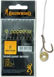 Browning #10 feeder method előkötött horog pellet gyűrűvel bronz 10lbs / 4, 5kg hooklength: 10cm (4706010) - sneci