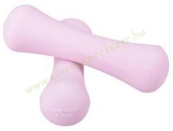 SPRINGOS Neoprén súlyzó pár 2x1, 5 kg-os világos rózsaszín ergonomikus (SPR_1039)