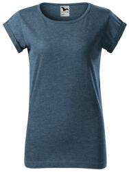 MALFINI Női póló Fusion - Sötét denim melírozott | 2XL (164M217)