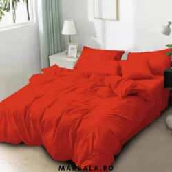 Super Elegant Pucioasa Lenjerie Pucioasa Uni pentru pat dublu, cu 6 piese, de culoare rosie (puc6unirosu) Lenjerie de pat
