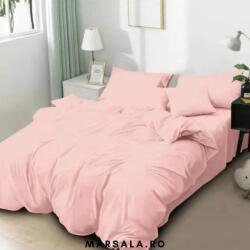 Super Elegant Pucioasa Lenjerie Pucioasa Uni pentru pat dublu, cu 6 piese, roz pudra (puc6unirozpudra) Lenjerie de pat