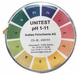  Unitest Indikátor papír pH1-11 5m/tekercs (14877)